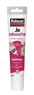 Mastic Rubson Construction Je Rebouche blanc tube 50ml