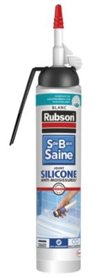Mastic salle de bain Rubson blanc 200ml - Rubson