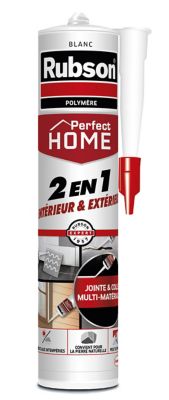 Mastic Rubson Perfect Home 2 en 1 blanc cartouche 280ml