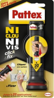 Ni clou ni vis Clic and fix Pattex 30 g