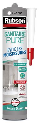 Mastic Rubson Pure Sanitaire blanc cartouche 280ml