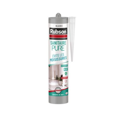 Mastic Rubson Pure Sanitaire blanc cartouche 280ml - Rubson