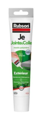Mastic Rubson Fixation Je Jointe&Colle transparent tube 50ml - Rubson