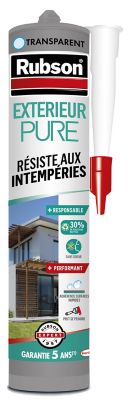 Mastic Rubson Pure Extérieur transparent cartouche 280ml