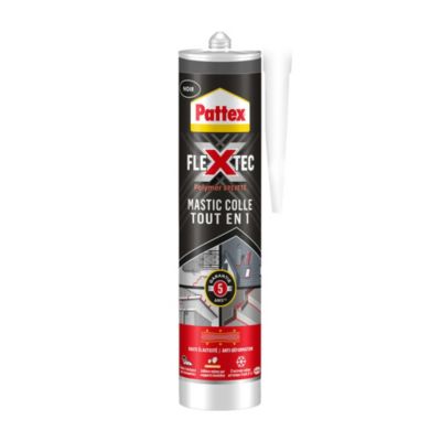 Mastic colle Pattex Flextec noir 389g - Pattex