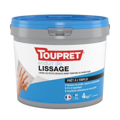 Enduit de lissage prêt à 'emploi Toupret 4kg