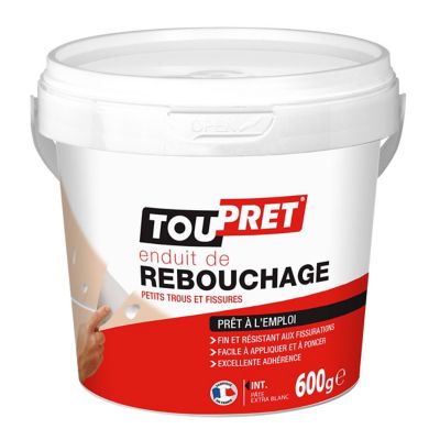 Enduit de rebouchage prêt à l'emploi Toupret 600g
