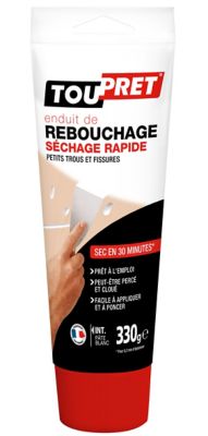 Enduit de rebouchage séchage rapide prêt à l'emploi Toupret 330g