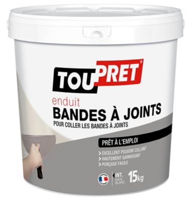 Enduit bande à joint prêt à l'emploi Toupret 15kg
