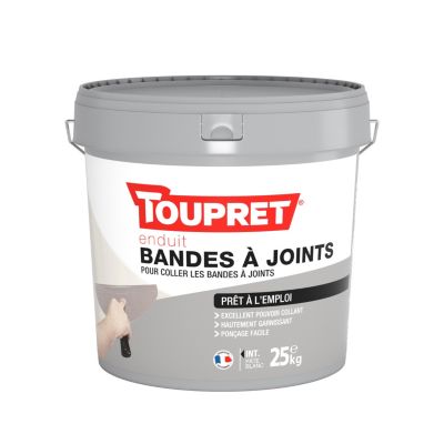 Enduit bande à joint prêt à 'emploi Toupret 25kg