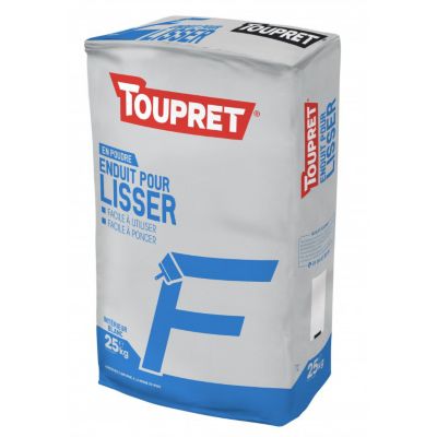 Enduit de finition pour lisser en poudre Toupret 25 kg