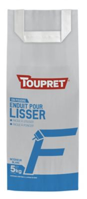 Enduit de lissage pour finition en poudre Toupret 5kg