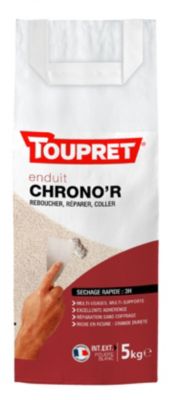 Enduit de rebouchage en a séchage rapide sac de 5 kg Toupret
