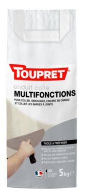 Enduit colle multifonctions en sac 5 Kg Toupret