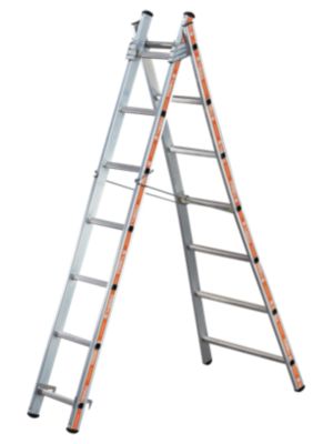 Echelle transformable 2 plans Tubesca PRONOR Hauteur accès 2x9 échelons - vue 2