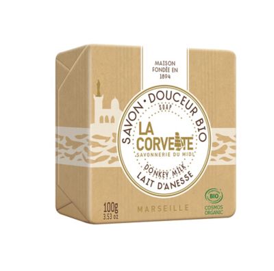 Savon douceur bio La Corvette Savonnerie du midi Lait d’anesse 100g