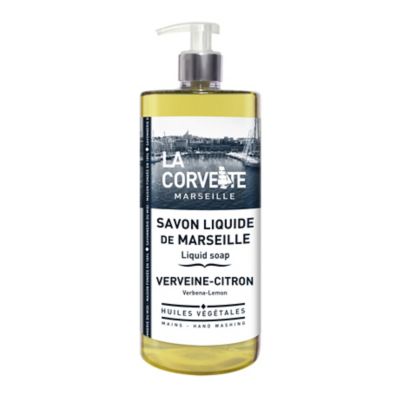 Savon de Marseille liquide La Corvette Savonnerie du midi verveine citron 1L