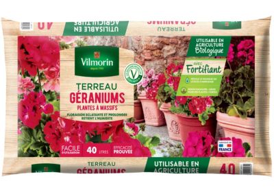 Terreau géraniums Vilmorin sac de 40 litres