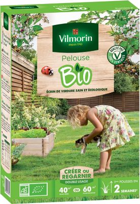 Graines de gazon bio Vilmorin 1kg