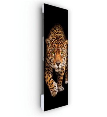 Radiateur électrique à rayonnement 1250W avec soufflerie, verre design Léopard - Ilo Fanmix - Ilo Technology