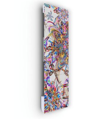 Radiateur électrique à rayonnement avec soufflerie Ilo Fanmix en verre design Explosion de Printemps