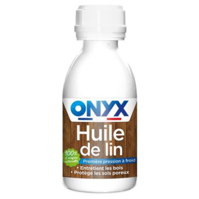 Huile de lin Onyx bricolage 190 ml pour bois, tommettes, terres cuites