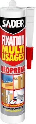 Mastic de Fixation Sader Multi-Usages Néoprène Cartouche 310 ml