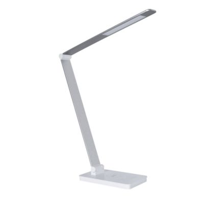 Lampe De Bureau Led Corep Amiral Usb Induction Blanc Castorama