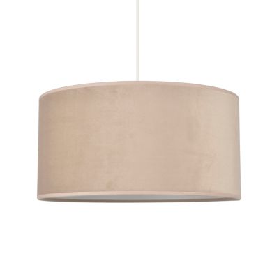 Suspension Cylindre E27 100W IP20 Corep beige sable ?.38 x H.102 cm