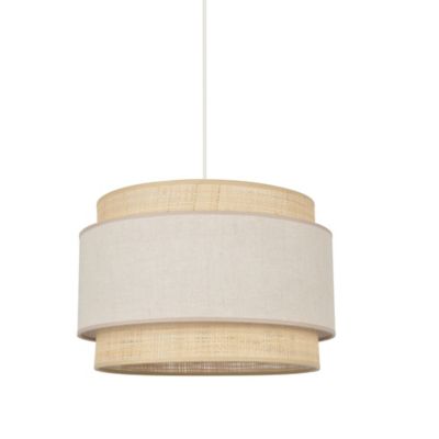 Suspension Milo raphia/pila E27/100W IP20 Ø 38 x H. 25 cm