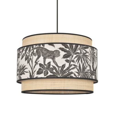 Suspension D38 Milo raphia/sapajou E27/100W IP20