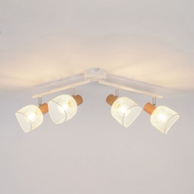 Réglette spot 4 lumières E14 25W Corep Ottawa blanc L.70 x L.18 x H.17 cm