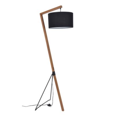 Lampadaire Bogart E27 IP20 60W H.162 x P.37 cm Corep chêne