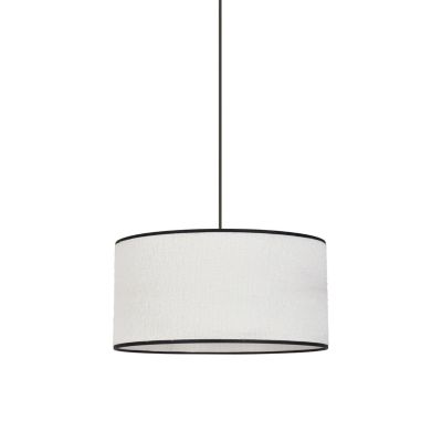 Suspension Cylindre E27 100W IP20 Corep blanc ?.38 x H.99 cm