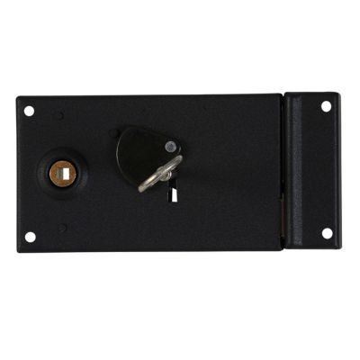 Serrure en applique horizontal Bricard noir droite