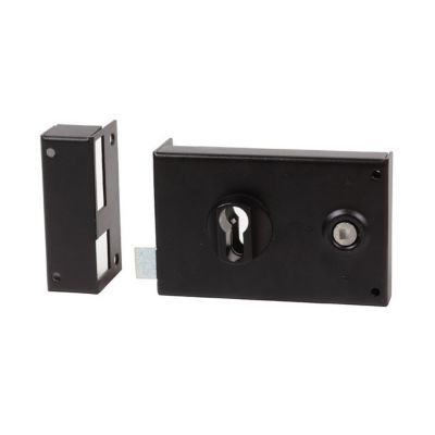 Serrure applique horizontal profilé Europe Bricard 140x90mm droite