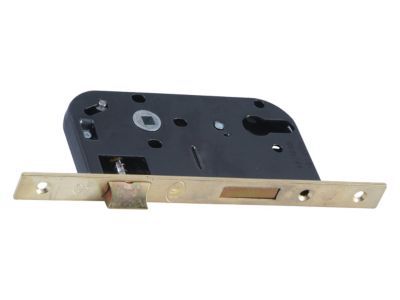 Serrure à encastrer NF pour cylindre européen 50 mm noir bout carré