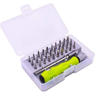 32 Pièces Kit de Tournevis Outils de Réparation de Tournevis de Précision Portable pour l'phone, Ordinateur, Jouets