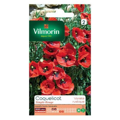 Graines de Coquelicot Simple Rouge Vilmorin