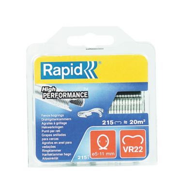 Agrafes grillage Rapid VR22 galvanisées