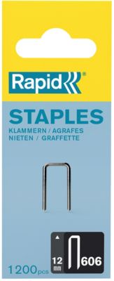 Agrafes Rapid n°606 12 mm Acier galvanisé haute résistance