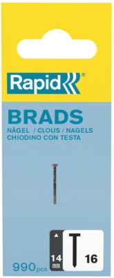 Pointes Rapid n°16 14 mm Acier galvanisé haute résistance