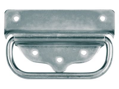 Poignée de malle Afbat acier zingué blanc