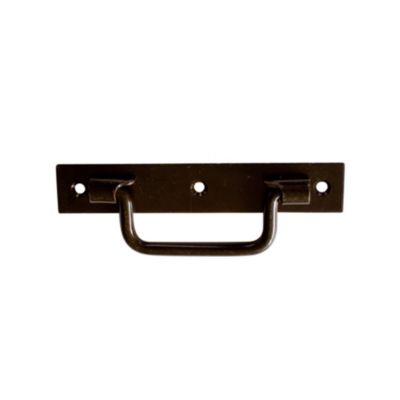 Poignée sur platine Afbat acier noir l.160 mm