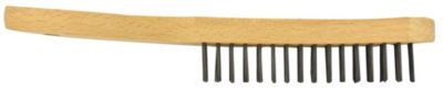 Brosse de décapage Tivoly manche bois et fil acier rond laitonné