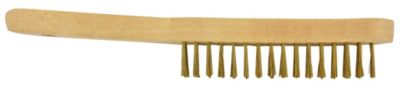 Brosse de décapage Tivoly manche bois et fil acier laitonné