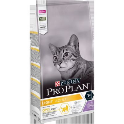 Croquettes pour chat adulte Pro Plan Light dinde 1,5kg