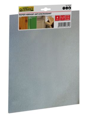 Outifrance Papier anti encrassant 23x28 cm gr.120 Lot de 4 feuilles
