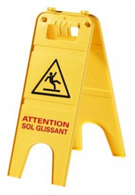 Outifrance Panneau signalisation sol glissant 228 x h. 600 mm 750 g