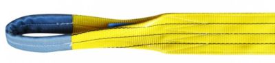 Outifrance Elingue de levage plate 2 épaisseur à boucle 3 Tonnes Jaune 5